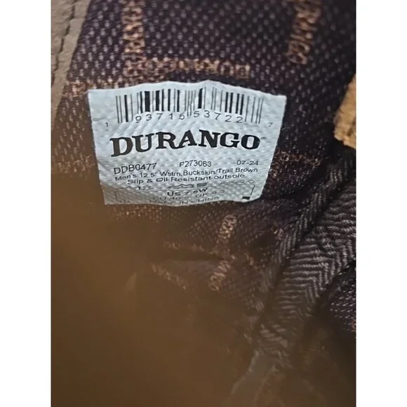 Durango Men's DDB0477 Rebel Pro Roughout Western Boot Buckskin/Trail Brown 7.5W - Picture 7 of 7